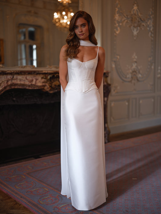 PENELOPE DOUBLE SATIN GOWN