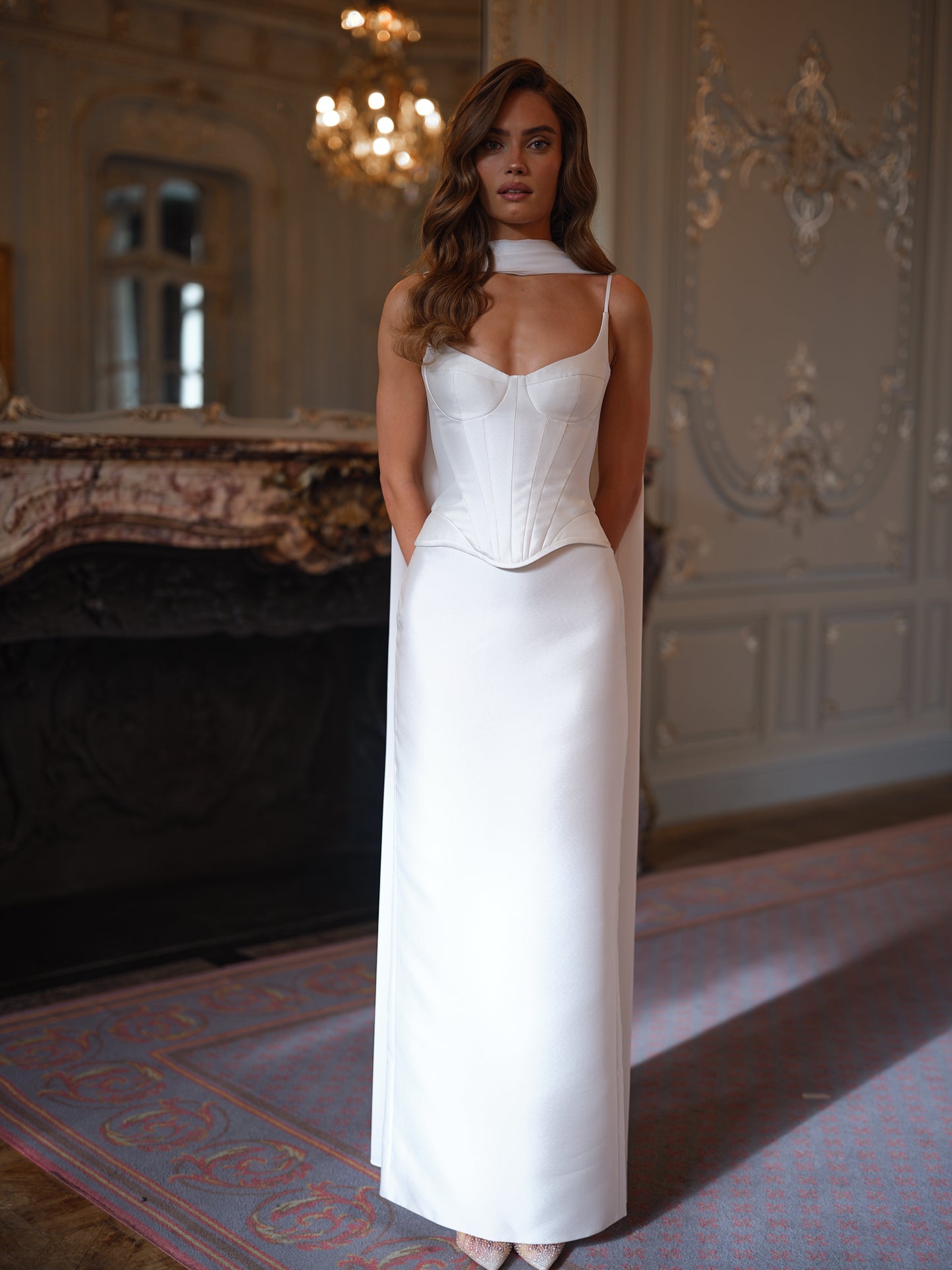 PENELOPE DOUBLE SATIN GOWN